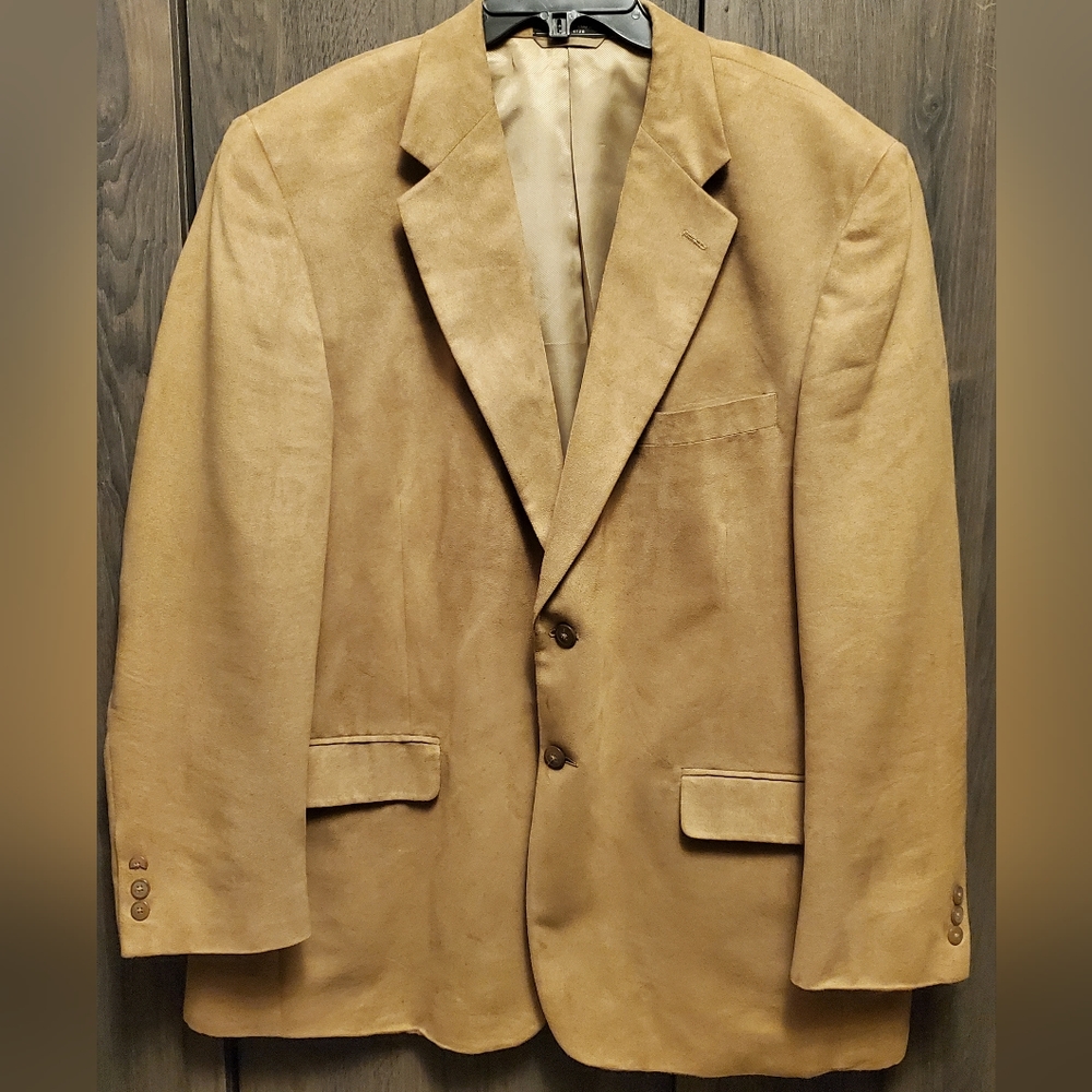 SupraSuede Bernhard Altmann - Tan Suede Blazer Suit Jacket